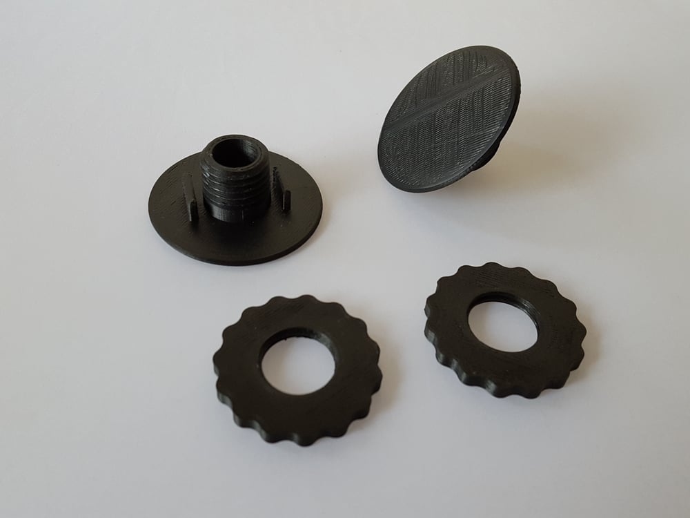 88 91 Honda Crx Civic Window Crank Delete Plugs 3d