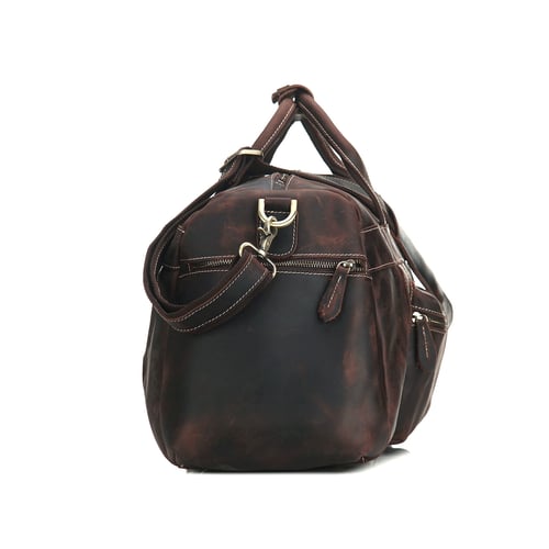 Image of Large Genuine Leather Travel Bag, Duffle Bag 1098