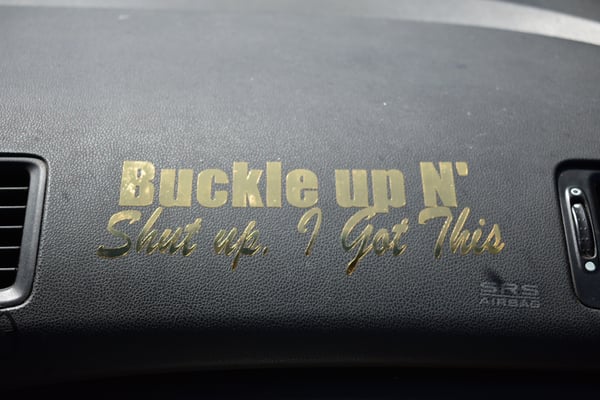 Image of Buckle up and shut up