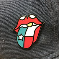 Image 1 of Lick Me, I'm From Texas Lapel Pin by Alex Kass & Bad Pins