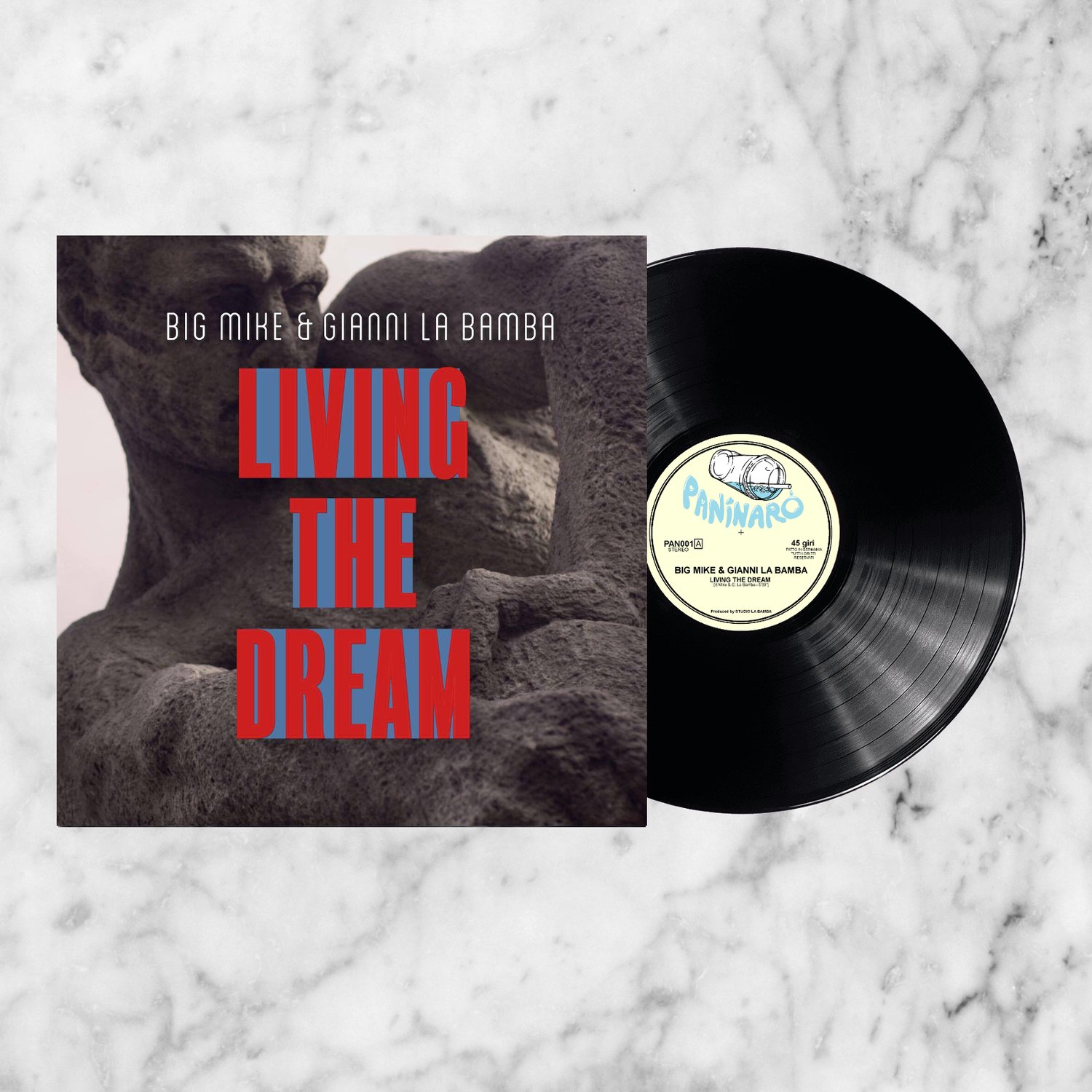 Image of BIG MIKE & GIANNI LA BAMBA - Living The Dream 12" MLP Lim. 250 Stück Schwarzes Vinyl