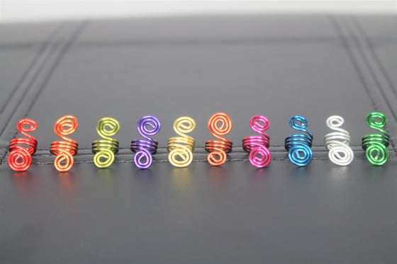 Image of 10 Pc Mini Dread Bead Hair Jewelry