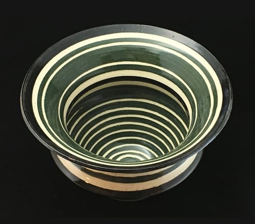 Image of Spiraling Green Vase