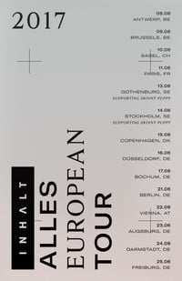 ALLES European Tour 12" x 19" 350gram Poster