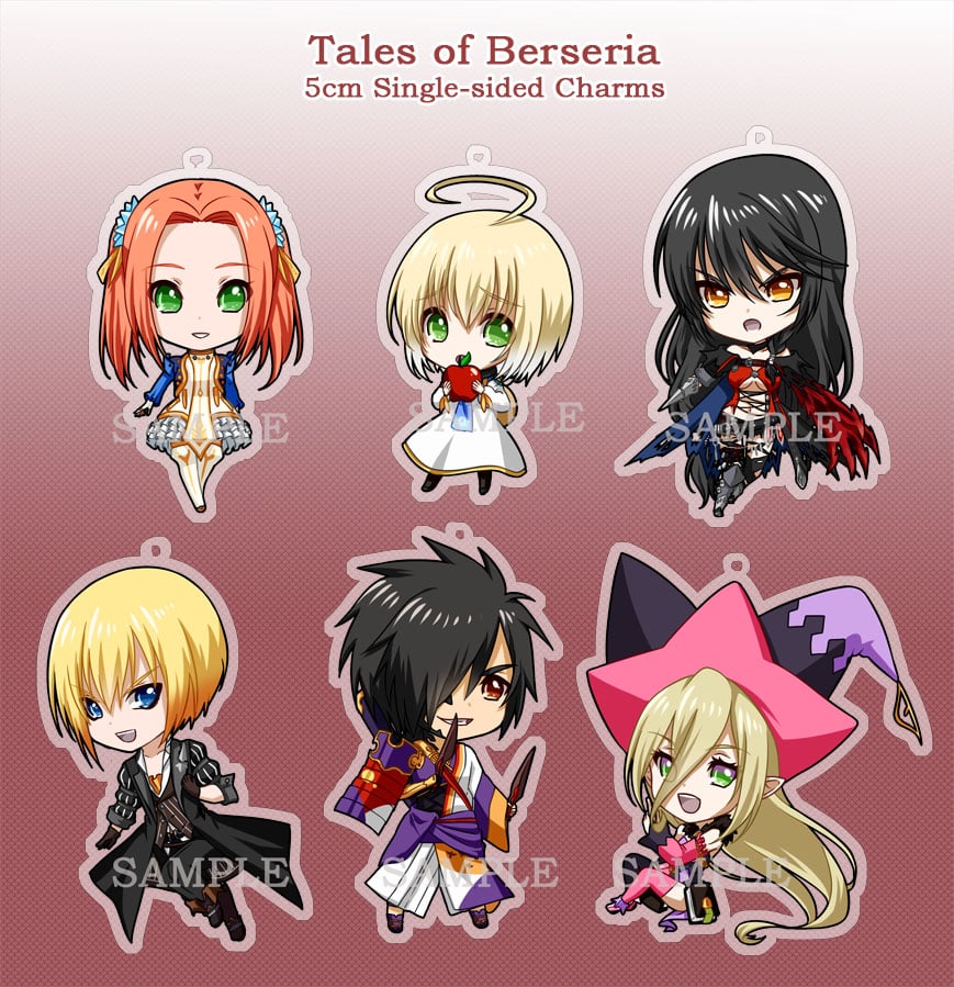 Image of Tales of Berseria 5cm Single-Sided Clear Charms