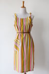 Image of SOLD Comfy Striped Dress With Buckle Detail