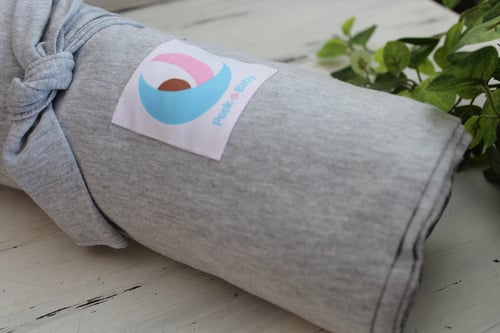 Image of Peek-a-Baby Stretchy Wrap in Grey Marle