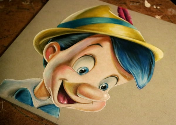 Image of Pinocchio original drawing