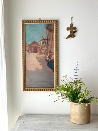 Image 1 of Peinture à l’huile - scène méditerranéenne
