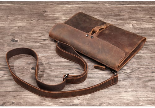 Image of Handmade Genuine Natural Leather Clutch, Messenger Bag, Shoulder Bag 9135