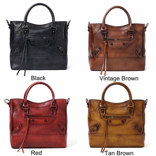 Image of Handmade Full Grain Leather Handbag, Designer Handbag, Women Handbag DT225