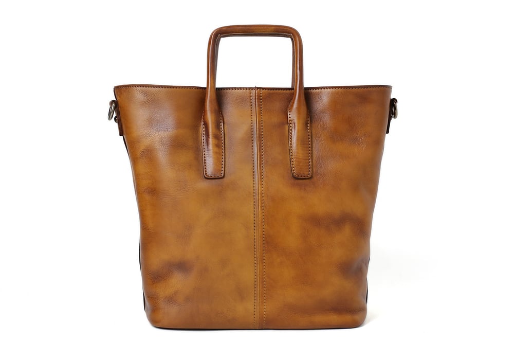 Image of Handmade Full Grain Leather Designer Handbag, Women Handbag, Tote Bag DT258