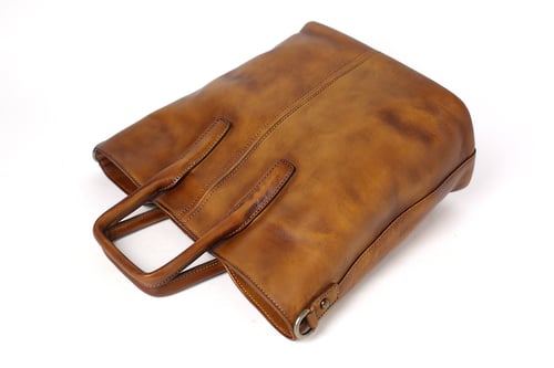 Image of Handmade Full Grain Leather Designer Handbag, Women Handbag, Tote Bag DT258
