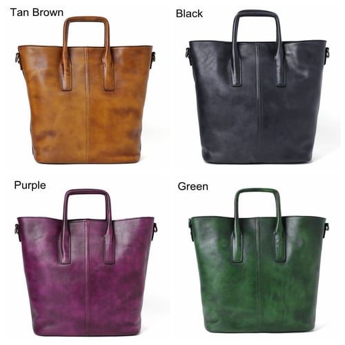Image of Handmade Full Grain Leather Designer Handbag, Women Handbag, Tote Bag DT258