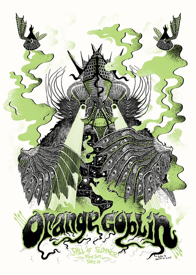 ORANGE GOBLIN (Fall Of Summer 2017) screenprinted poster