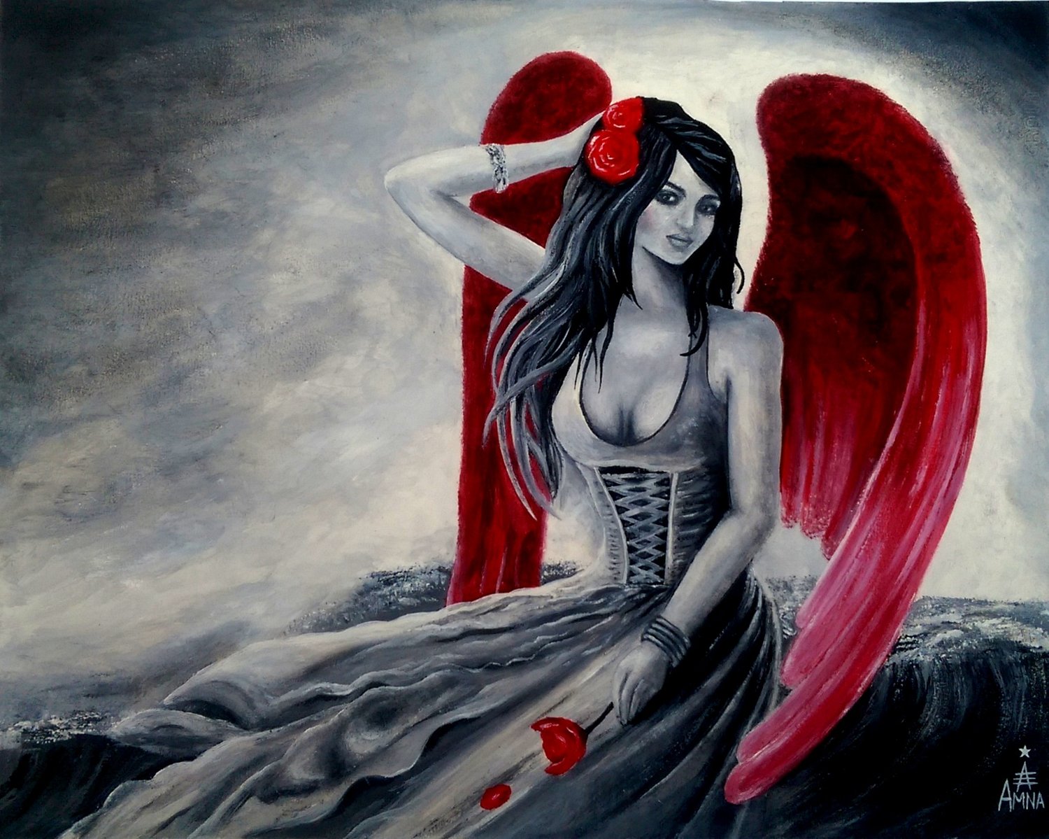 Image of Love Goddess - Oil Painting