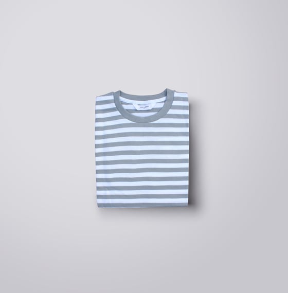 Image of Grey Striped Cherub Tee