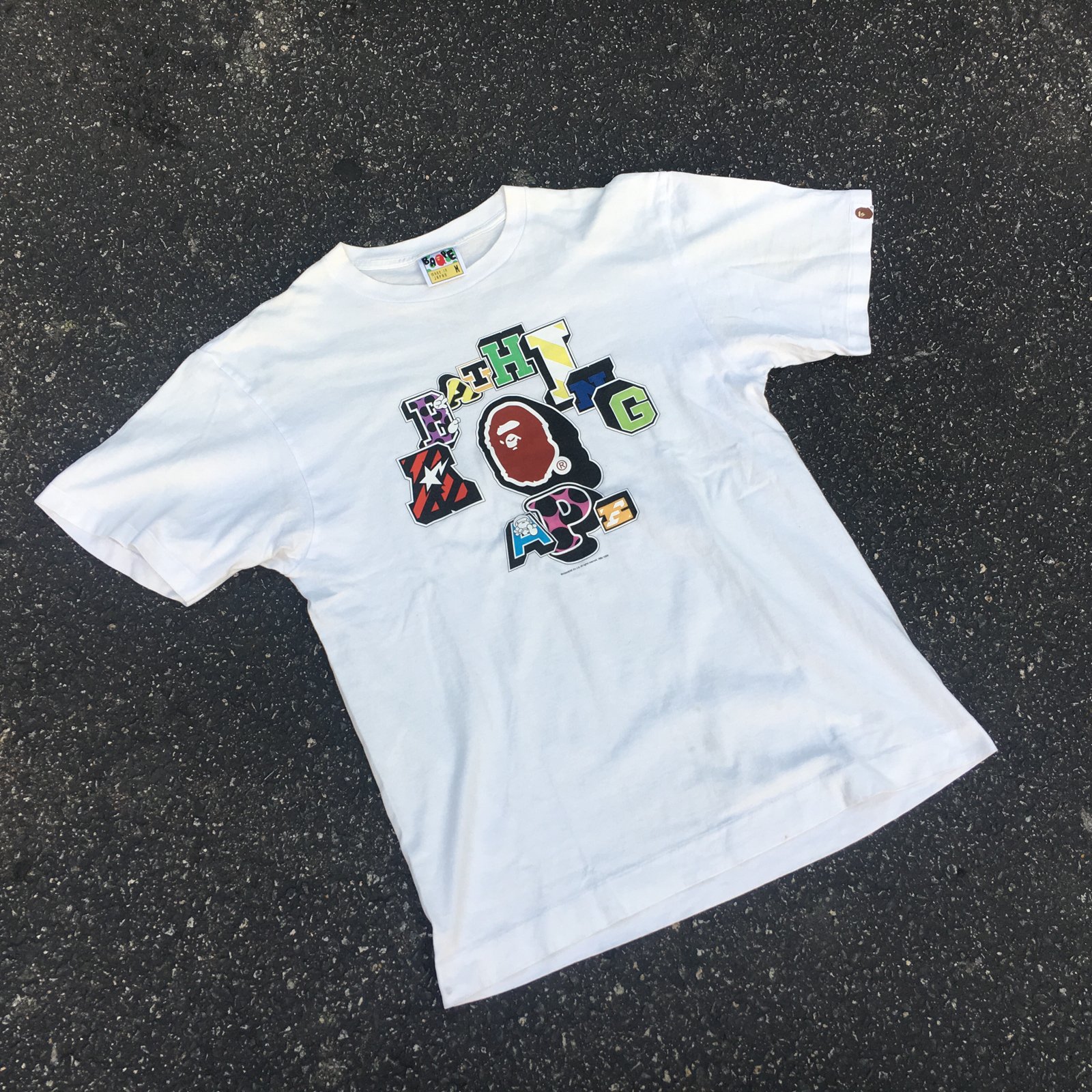 BAPE Gold card members limited T-shirt White A Bathing Ape
