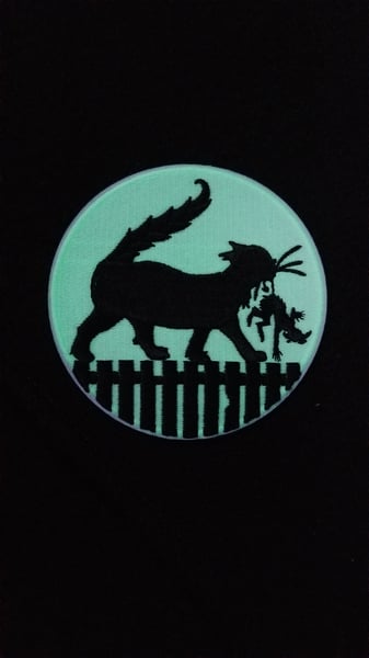 Image of Devil  catcher  cat Iron on patch