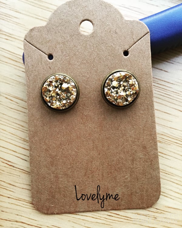 Image of Bronze and Gold Studs!!!