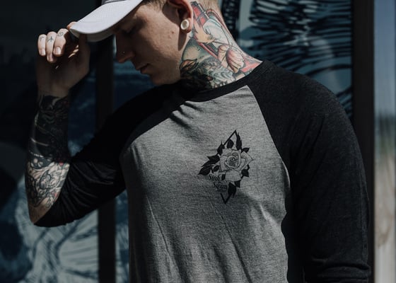 Image of SOS Rose baseball tee