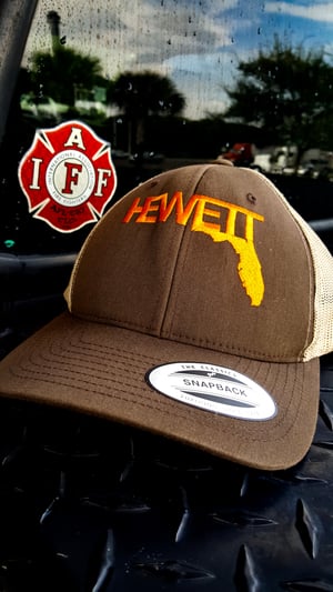 Image of Brown and Orange Snapback