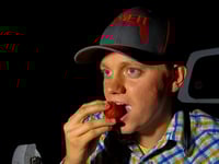 Image 2 of Red and Heather snapback