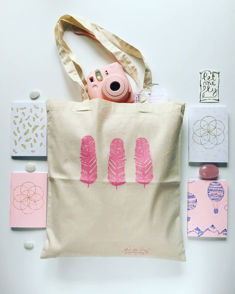 Image of Tote bag *trio of feathers*