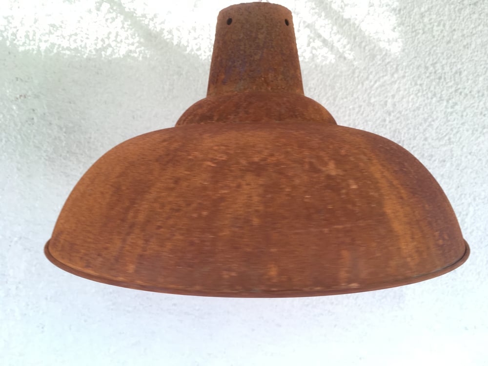 Image of Rusty Metal Industrial Shades - two sizes 