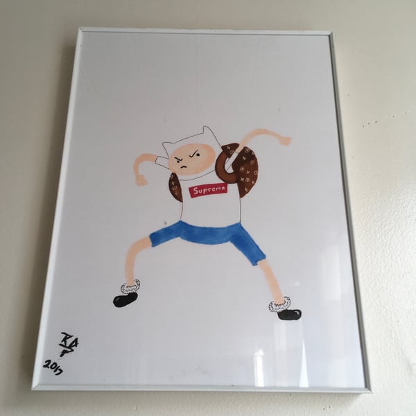 Image of Fin x Supreme x Louis Vuitton Print
