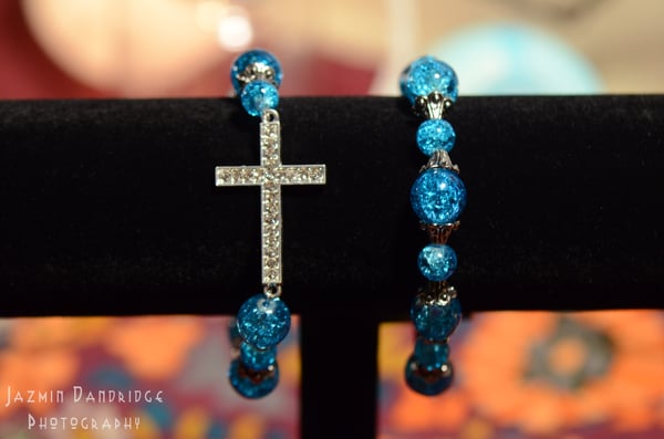 Image of Signature Blue Cross Bracelet