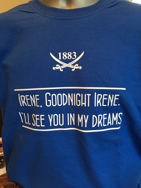 Image of Blue Goodnight Irene T Shirt (Free UK postage)