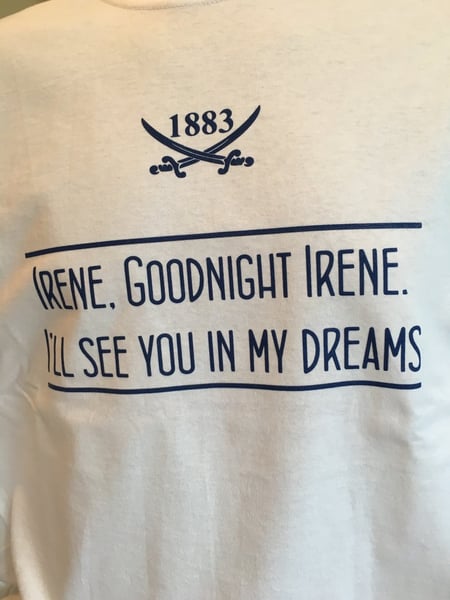 Image of White Goodnight Irene T Shirt (Free UK postage)