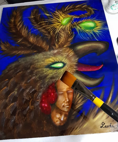 Image of SLEEPERS  oil on canvas