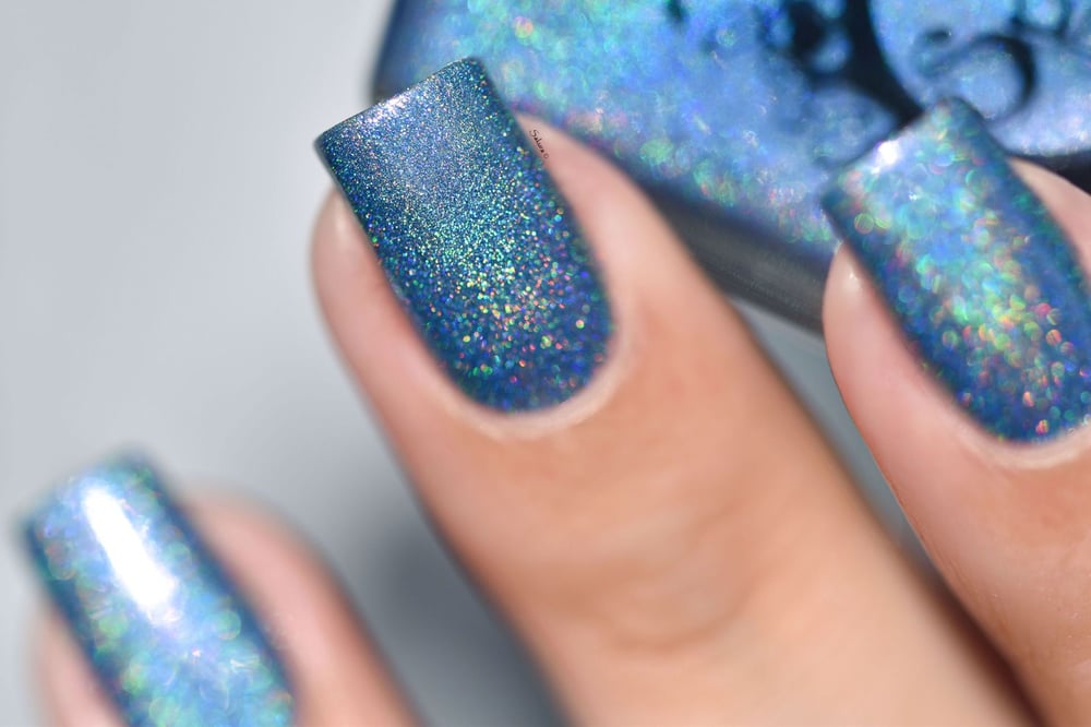 Image of ~Under the Moonlight~ periwinkle-purple/blue duochrome linear holo!