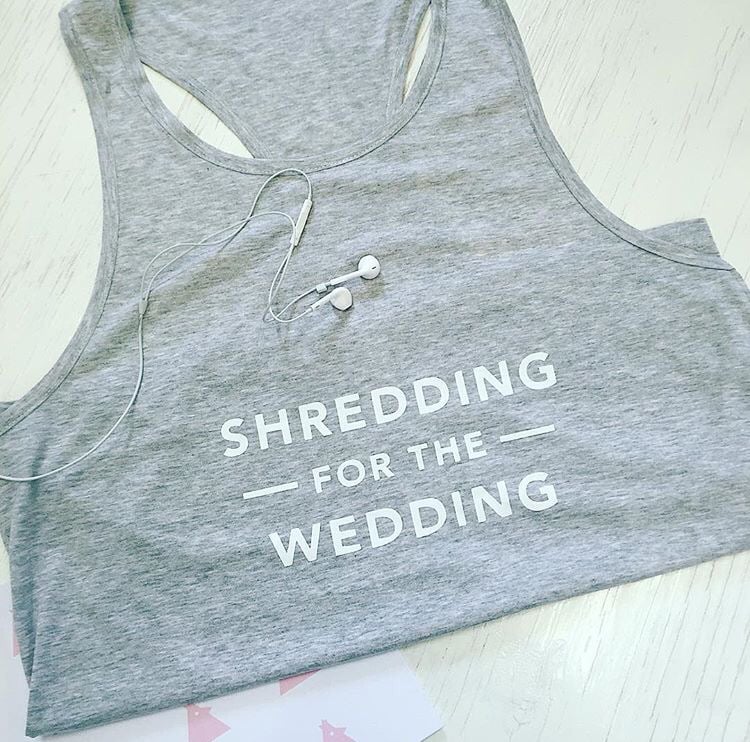 Image of "Shredding for the Wedding" GYM VEST