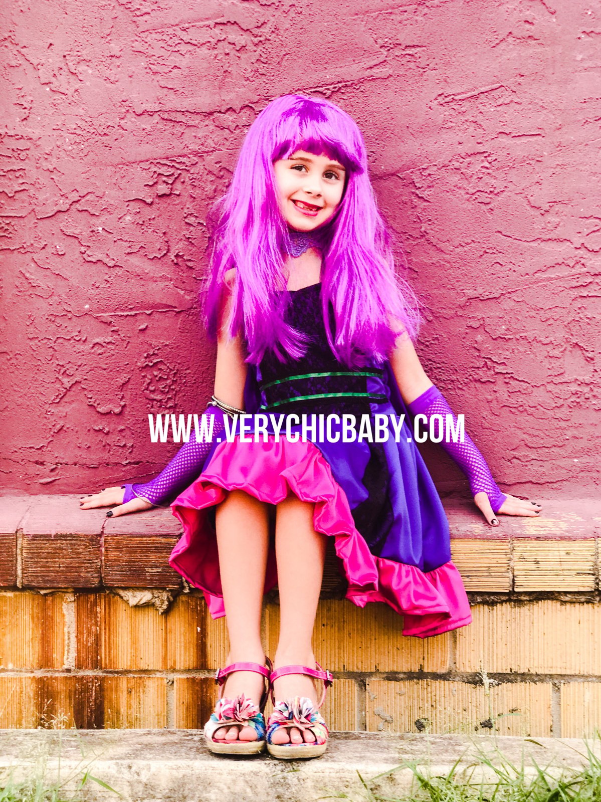 Mal Descendants Inspired Dress | VeryChicBaby Mal Descendants Inspired Dress | VeryChicBaby