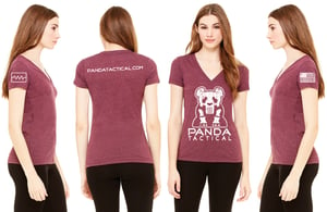 Image of WOMEN'S SHORT SLEEVE T-SHIRT - PUNISHER PANDA