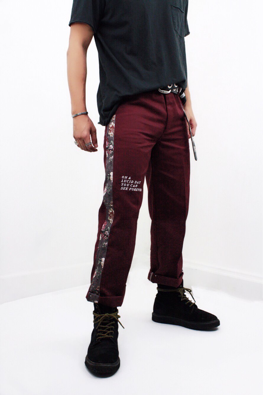 Image of 777 PANTS - REDWINE