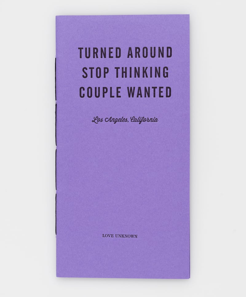 Image of Turned Around, Stop Thinking, Couple Wanted