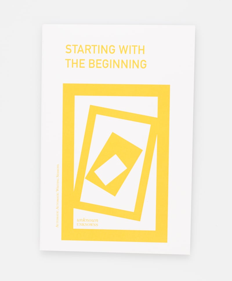 Image of Starting with the Beginning