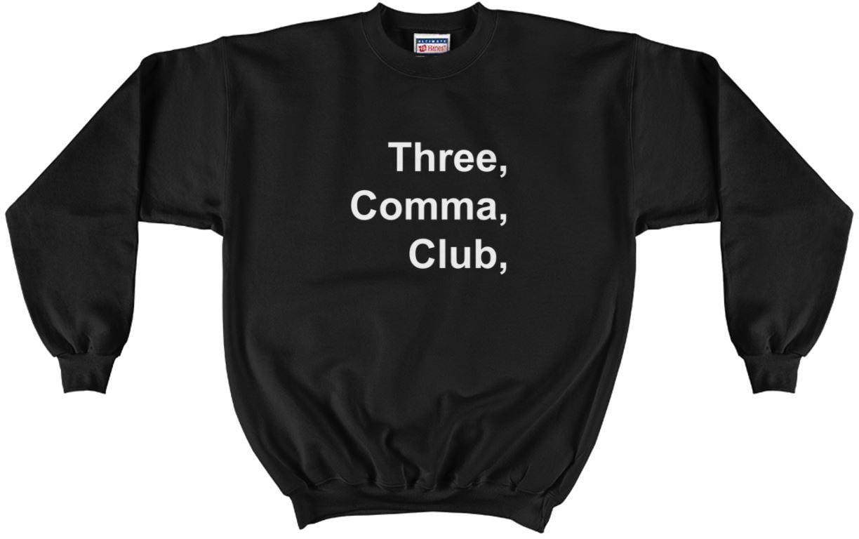 comma sweatshirt