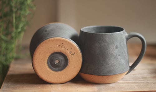 Image of Matte Charcoal Mug & Pour-Over Set