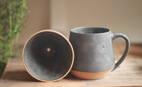 Image of Matte Charcoal Mug & Pour-Over Set