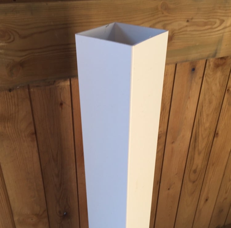Image of White/Cream UPVC Box Section 4x4"