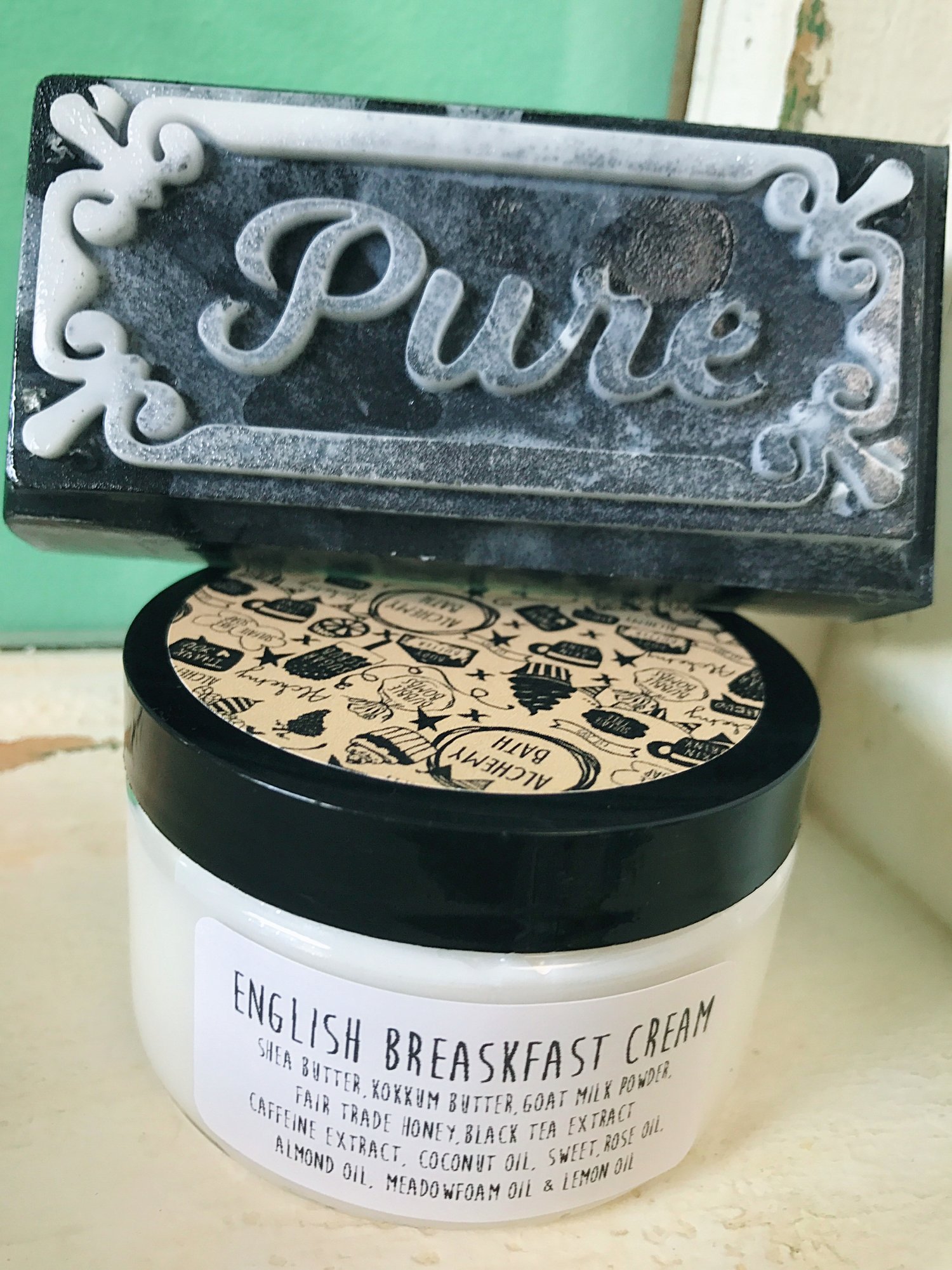 Image of Charcoal Soap & English Breakfast Cream Duo
