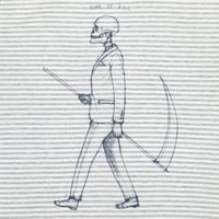 Image 4 of  Mr Death Organic Cotton Classic Lightweight Striped T-shirt