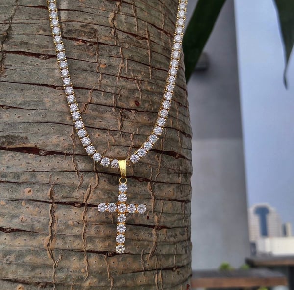 Image of YELLOW GOLD TENNIS CHAIN