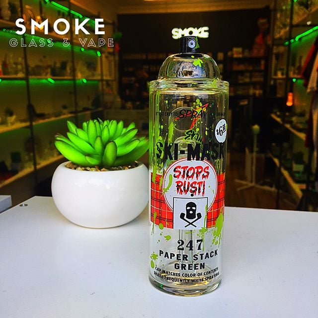 Image of 24/7 Paper Stack Green Spray Can w/ Matching OG Dome!