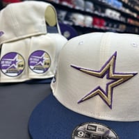 Image 2 of New Era 9Fifty Chrome Navy True Purple 🌹